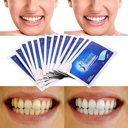 Tiras Blanqueadoras Dentales 3D | Kit Blanqueamiento Dental con 7 Pares | Sonrisa Más Blanca en Casa