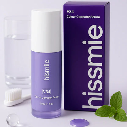 Hismile V34 Corrector Dental Morado Original – Dientes Más Blancos al Instante | Sin Peróxido y Sin Sensibilidad