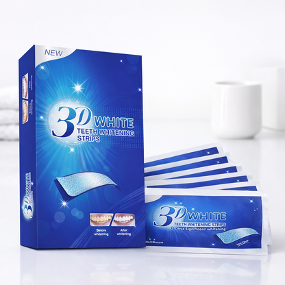Tiras Blanqueadoras Dentales 3D | Sonrisa Más Blanca desde Casa