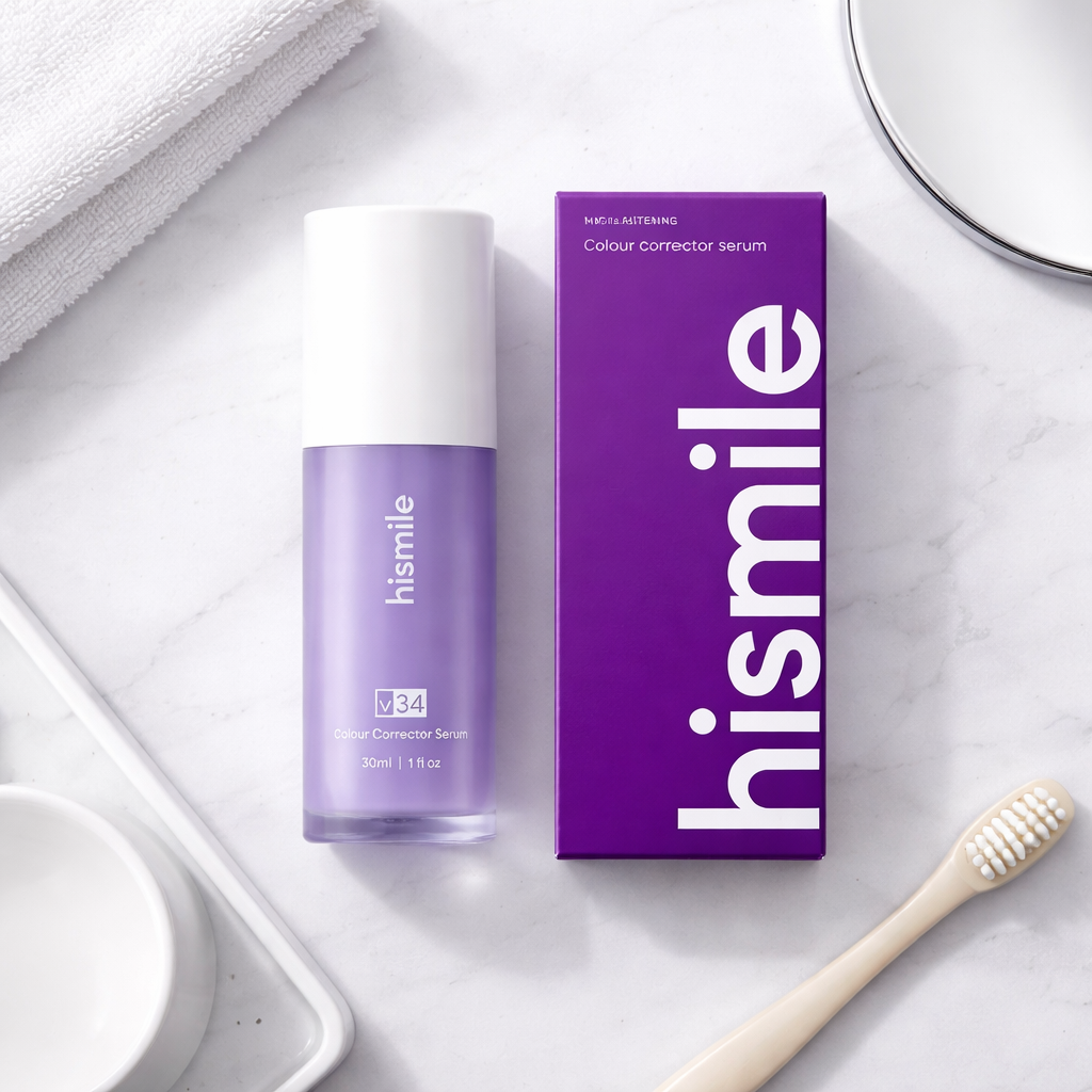 Hismile V34 Corrector Dental Morado Original | Dientes Más Blancos al Instante