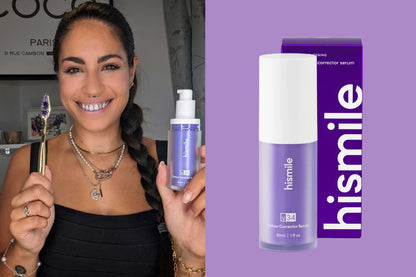 Hismile V34 Corrector Dental Morado Original – Dientes Más Blancos al Instante | Sin Peróxido y Sin Sensibilidad